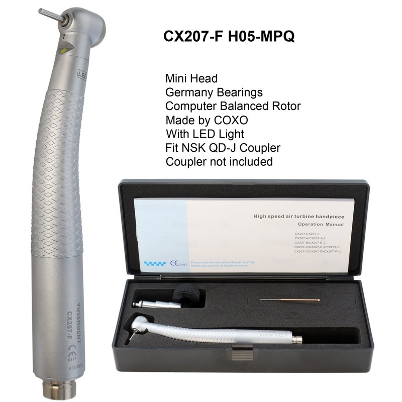 COXO Dental E Generator LED Handpiece High Speed Self Power Turbine 2/4 Hole NSK gallery