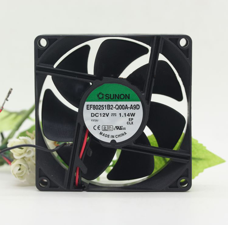 1PC SUNON EF80251B2-Q00A-A9D 12V 1.14W 8025 8CM Cooling Fan *