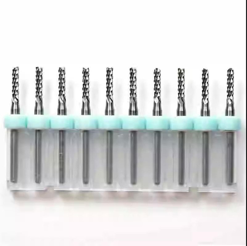 0.5~3.175mm Carbide End Mill Engraving Bits CNC PCB Machines 1/8 Shank gallery