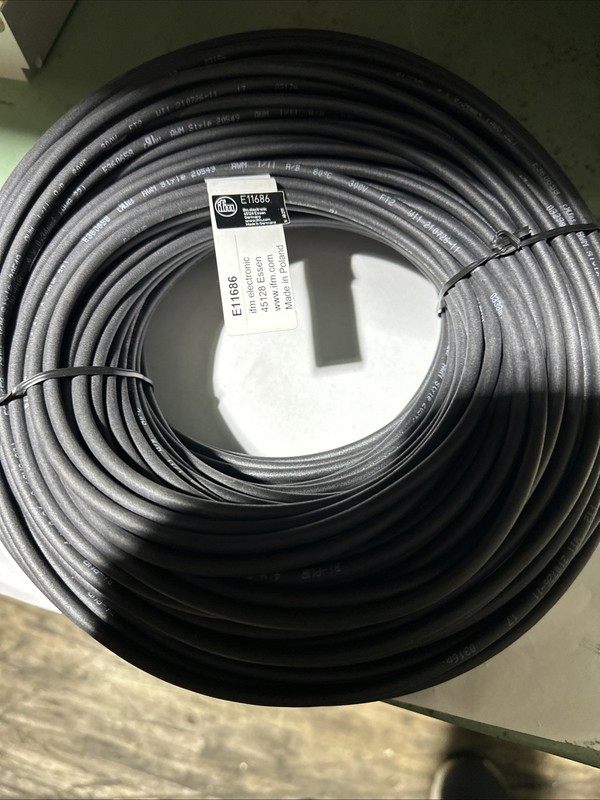 EFECTOR CABLE/100M/ PUR/4X0,34/BK-E11686 / CABLE100MPUR4X034BKE11686 (BRAND NEW) gallery