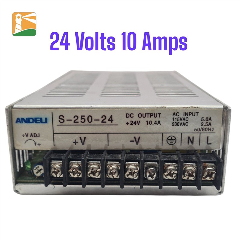 Andeli S-250-24 Switching Power Supply | 24V DC 10.4A 250W | AC 115V/230V Input