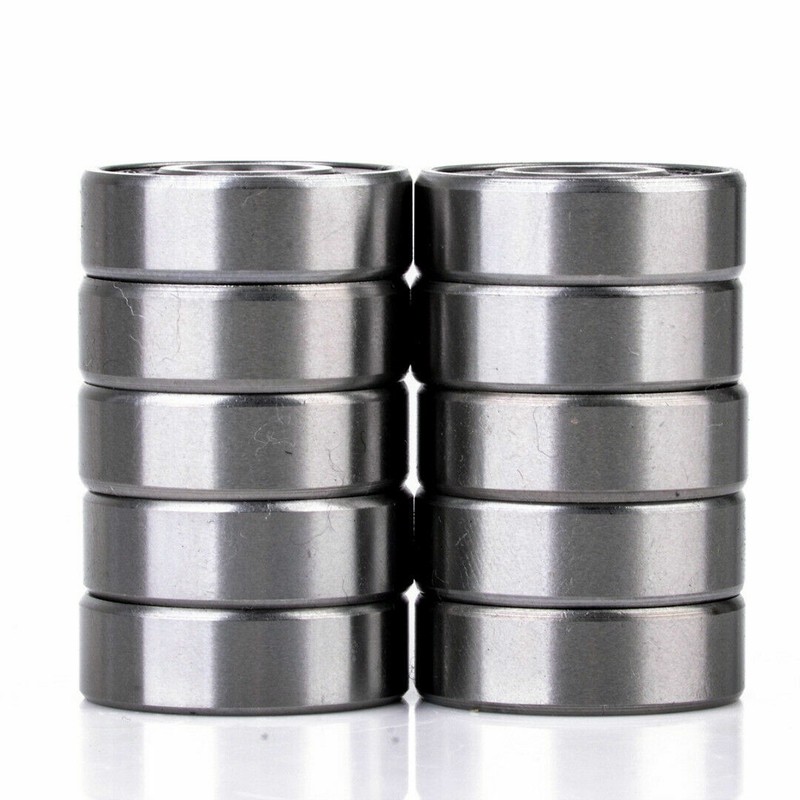 608-2RS Ball Bearing 8x22x7 Two Rubber Sealed Chrome Skateboard 608RS (20pcs) gallery