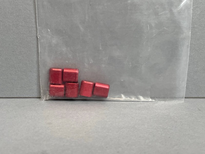 Instech Protective Cap for Magnetic Single Channel Red Aluminum Pack of 6 Caps