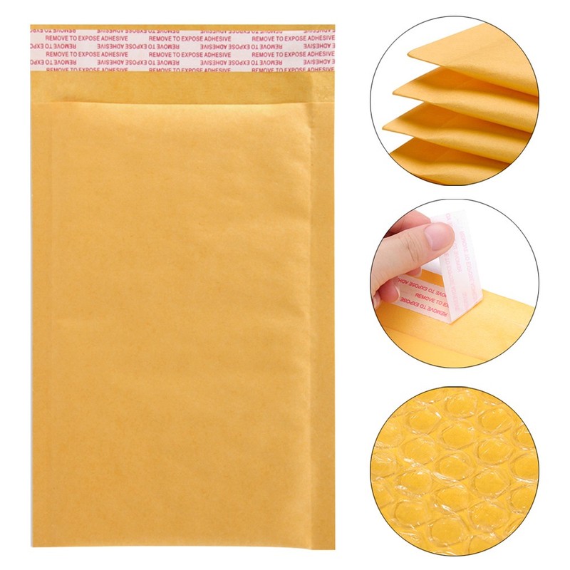 25/50/100/200/500 Kraft Bubble Mailers Padded Envelope Shipping Bags All Size US gallery