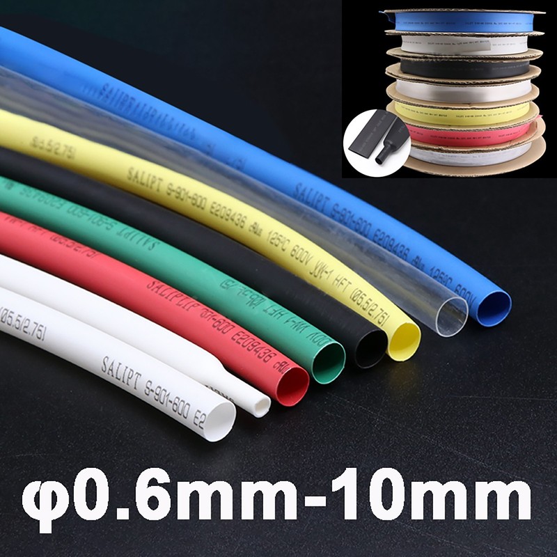 φ11mm-50mm Heat Shrink Tubing Sleeve 2:1 Shrinkable Tube Wire Cable Sleeving 1M