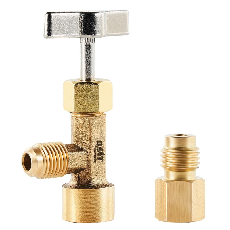 R134a Can Tap, Puncture Style R134a Refrigerant Dispenser with Tank Adapter f…