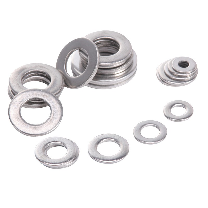 660pcs 304 SS Flat Washers Assortment Set 6 Sizes M3 M4 M5 M6 M8 M10 gallery