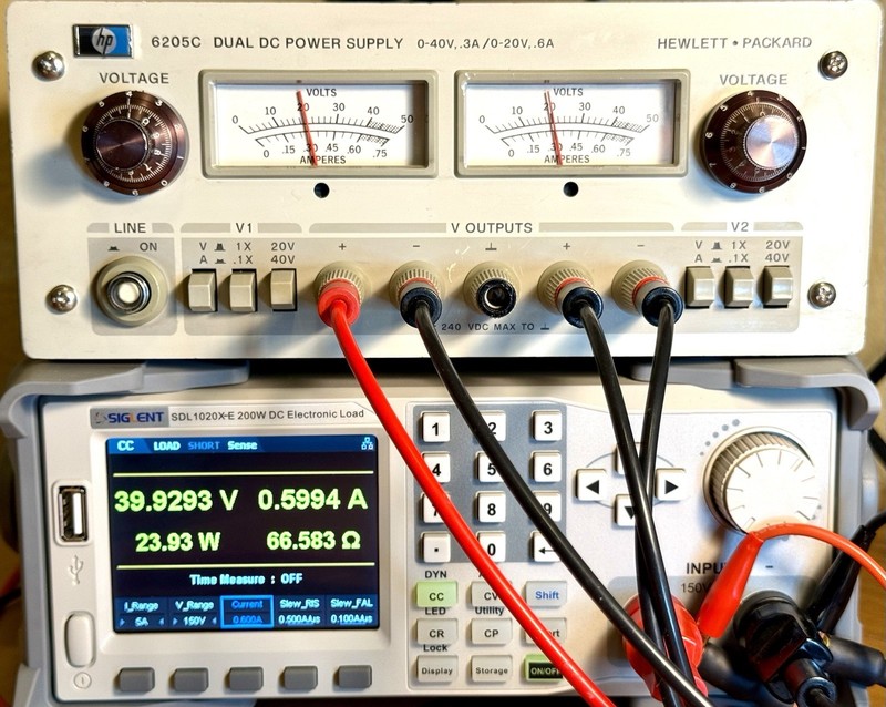 ⚡ HP 6205C Linear DC Dual Output Power Supply 20V 0.6A / 40V 0.3A Load Tested gallery