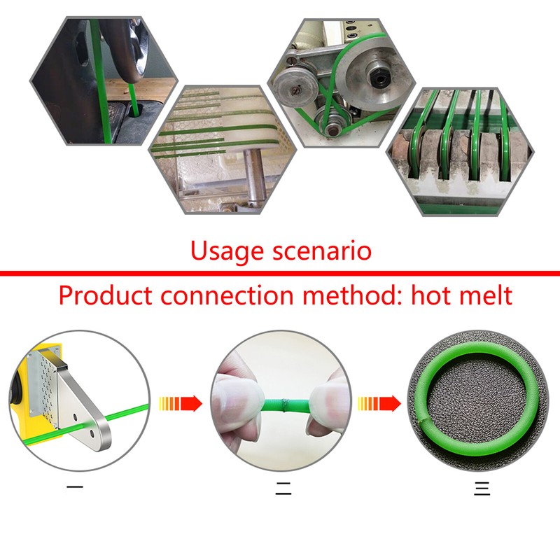 PU Solid Round Belts Polyurethane Drive Belting Diameters 2mm 2.5mm 3mm-20mm gallery