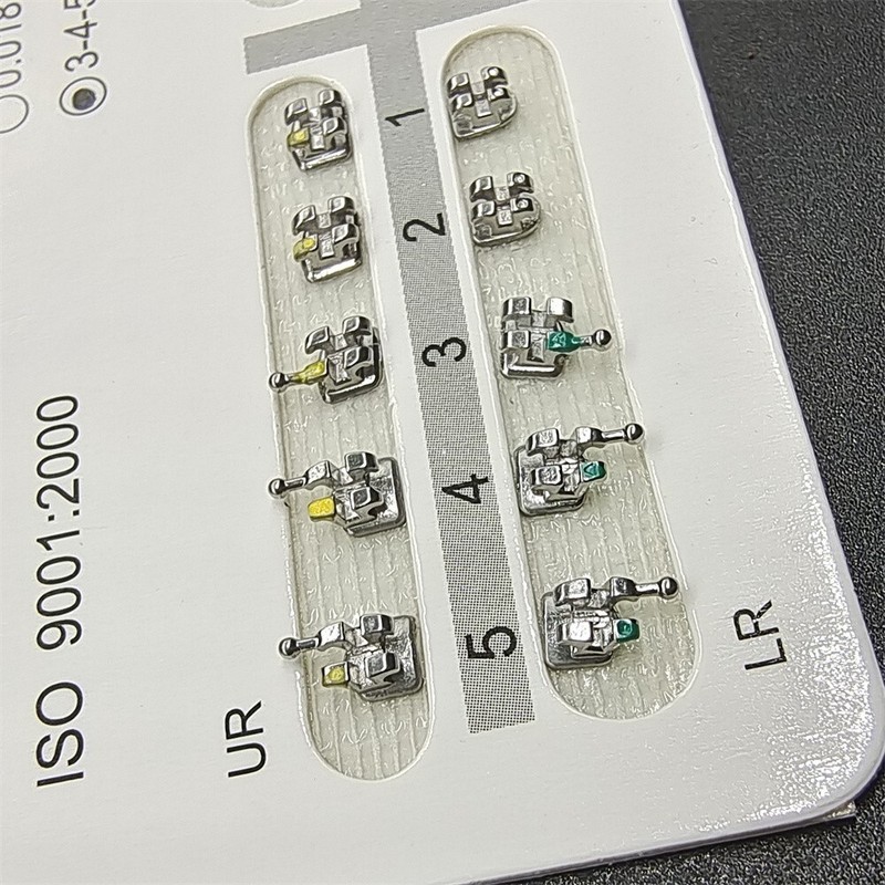 100Packs Dental Orthodontic Metal Brackets Braces Mini Roth 022 Hooks 345 gallery
