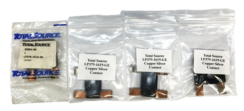 Total Source Copper Silver Plastic Contact LP379-1619-GE [Lot of 4] NOS