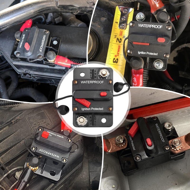 50A Amp Circuit Breaker for Boat Trolling Motor Marine ATV Vehicles Stereo Au... gallery