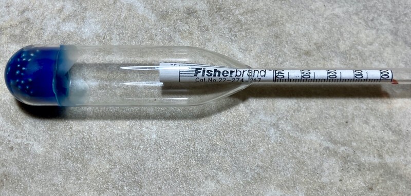 Fisherbrand Hydrometer for Midget Urinometer Cat. No. 22-274-217