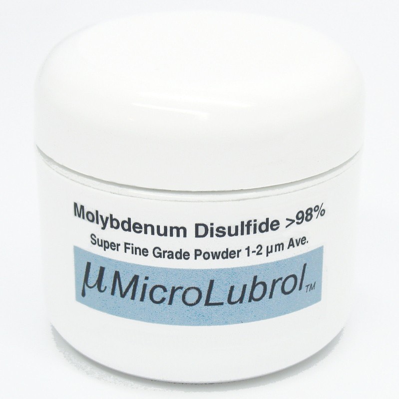 ½ oz MICROLUBROL MOLYBDENUM DISULFIDE Moly MoS2 Powder SUPER FINE 1-2 micron