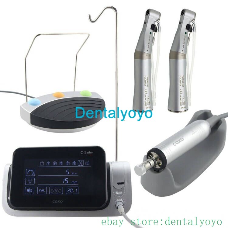 COXO C-SAILOR Pro Dental Implant Surgical Motor System w/ 2PCS 20:1 Contra-Angle