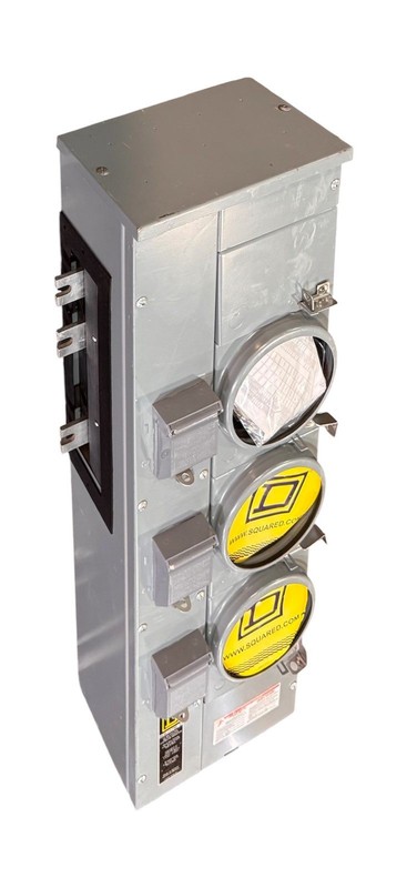 Square D EZM113-125 1P3W 800A 3R Ringless Meter Stack (SURPLUS)