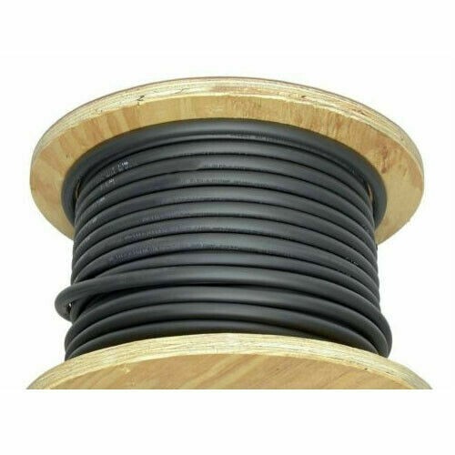 250 MCM Welding Cable Black Jacket (455 Amp) 600V Lengths 25 Feet to 1000 Feet