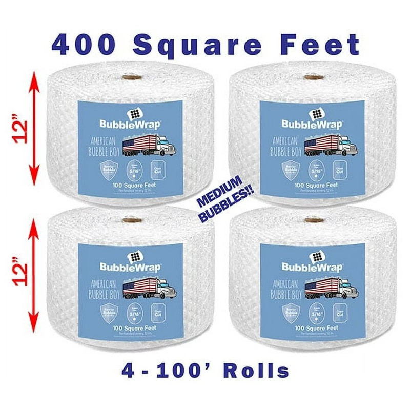 Official Sealed Air Bubble Wrap – American Bubble Boy (400′ Medium (5/16″)