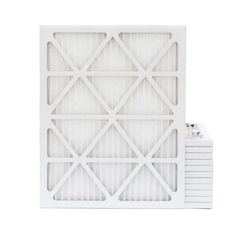 20x25x1 MERV 13 Pleated Air Filters. 12 PACK. Actual Size: 19-1/2 x 24-1/2 x 7/8