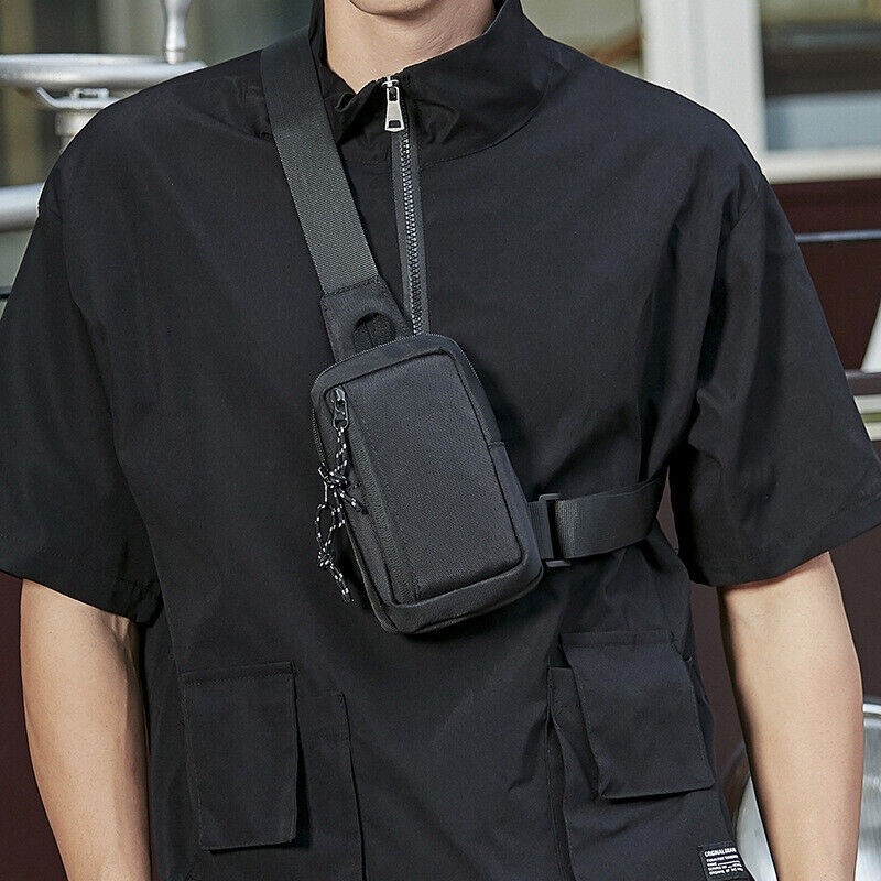 Men’s shoulder bag chest bag sling crossbody bag casual travel bag * bn