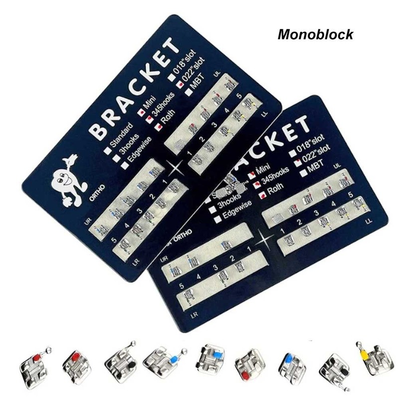 1pack Dental Orthodontic Brackets Braces Metal Monoblock （20Pcs/pack） gallery