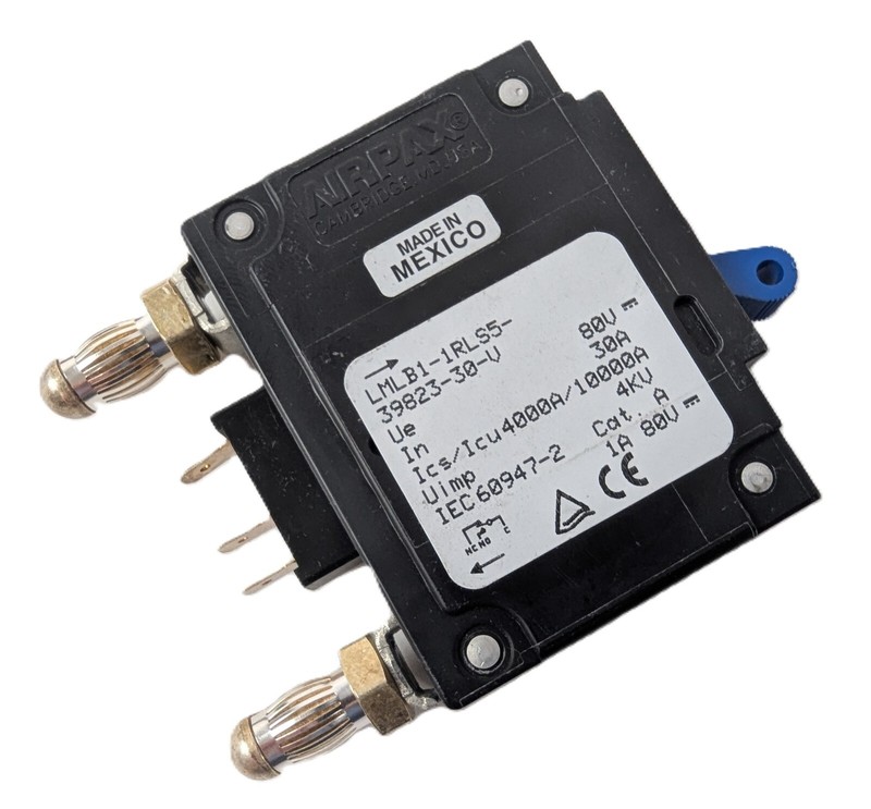 10 Sensata AIRPAX LMLB1-1RLS5-39823-30-V Circuit Breaker 80V 30A 1PoleBullet NEW gallery