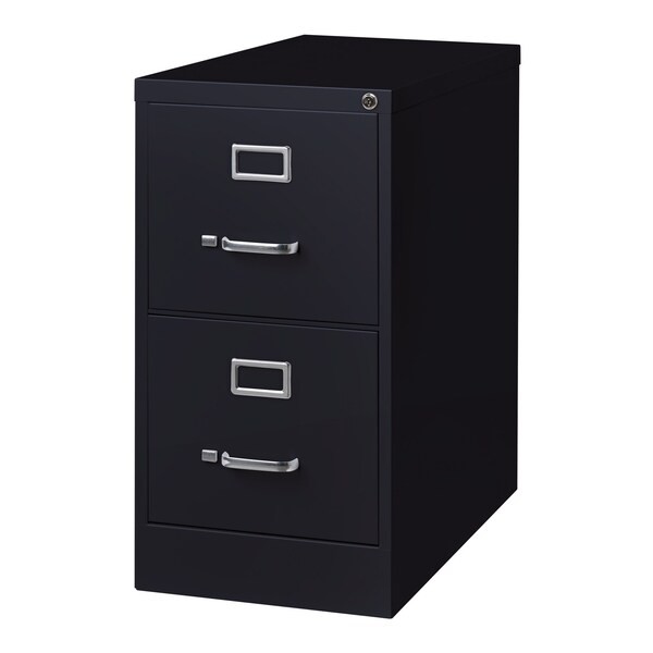 Hirsh 14416 15" W 2 Drawer Vertical File Cabinet, Black, Letter gallery