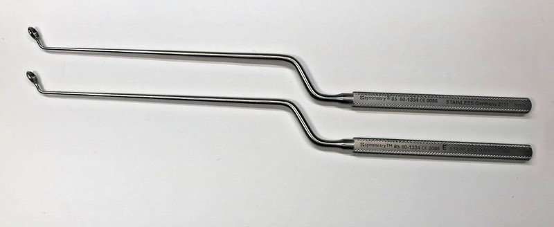 Lot of 2 Symmetry Hardy Curette 45 Degree Right, 5 mm Tip, 4.75″ WL, 9.25″