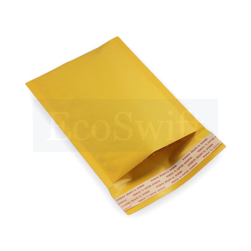 500 #T 5 x 6 EcoSwift Small Kraft Bubble Mailers Padded Shipping Envelopes Bags gallery