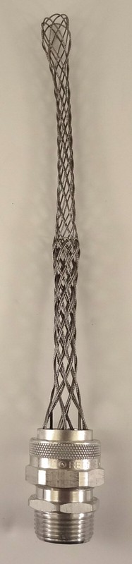 Meltric CG1001AM Cord Grip With Aluminum Mesh 1" Trade, 3/4 to 7/8" Cable, NEW gallery