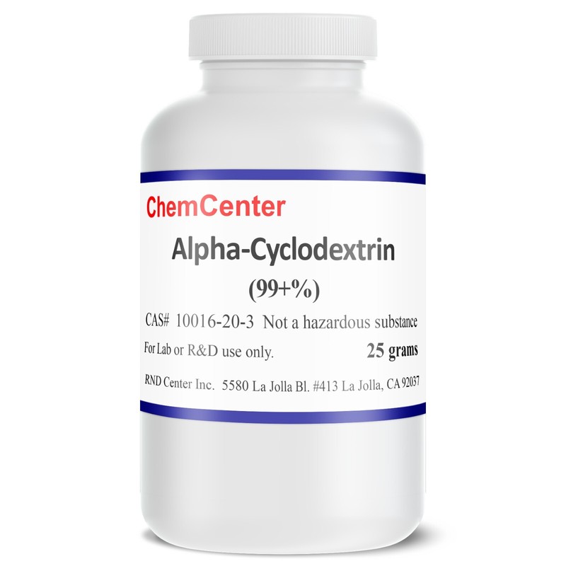 Alpha – Cyclodextrin, High Purity Powder, 25 grams
