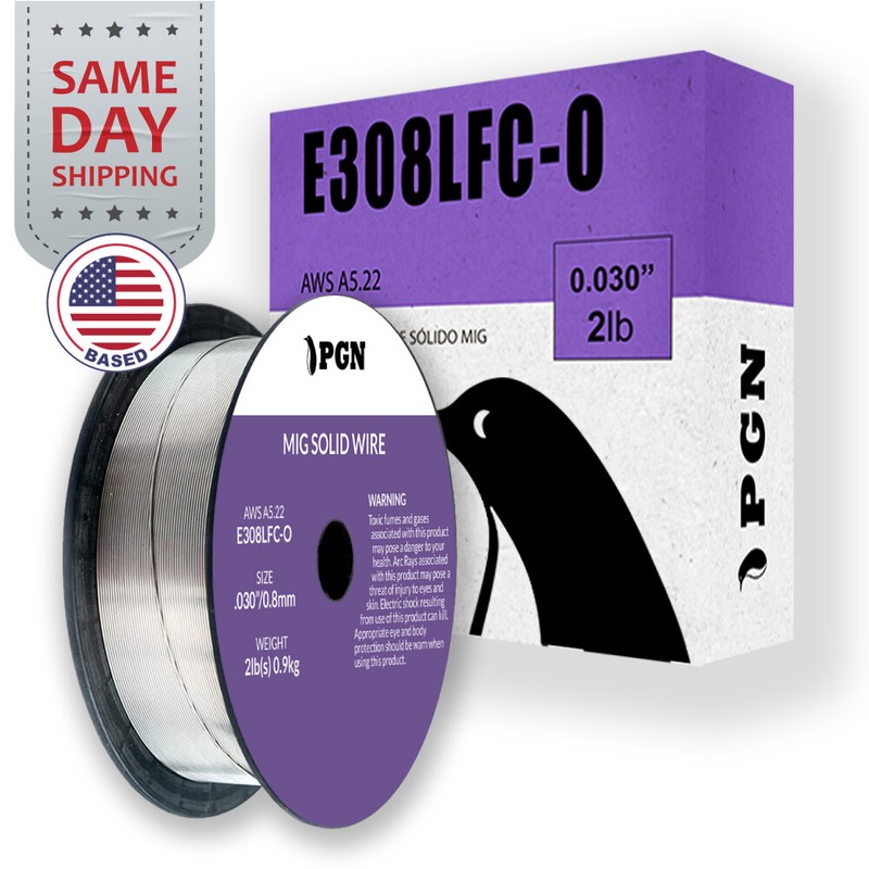 2-Lb E308LFC-O .030″ Stainless Steel Flux Cored Wire – Gasless MIG Welding Wire