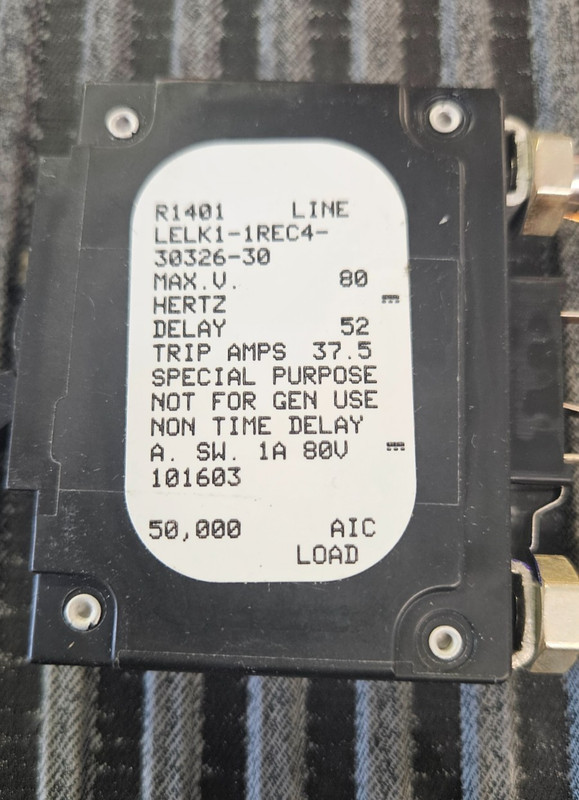 AIR PAX CIRCUIT BREAKER LELK1-1REC4-30326-30 30 AMPS