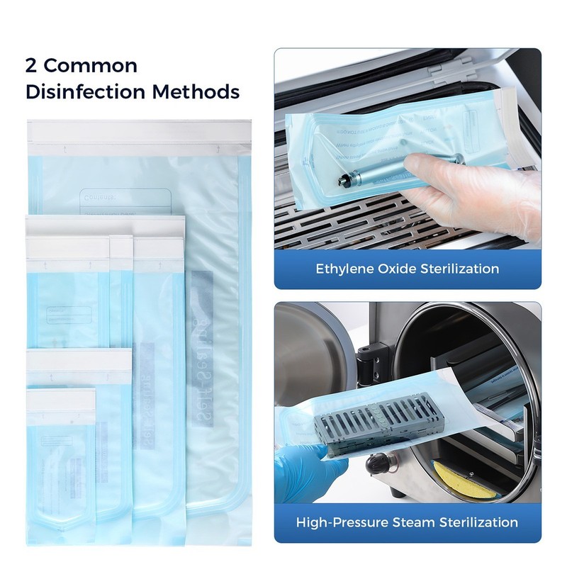 Dental Self-Sealing Sterilization Pouches Pouch Autoclave, Sterilizer Bags gallery