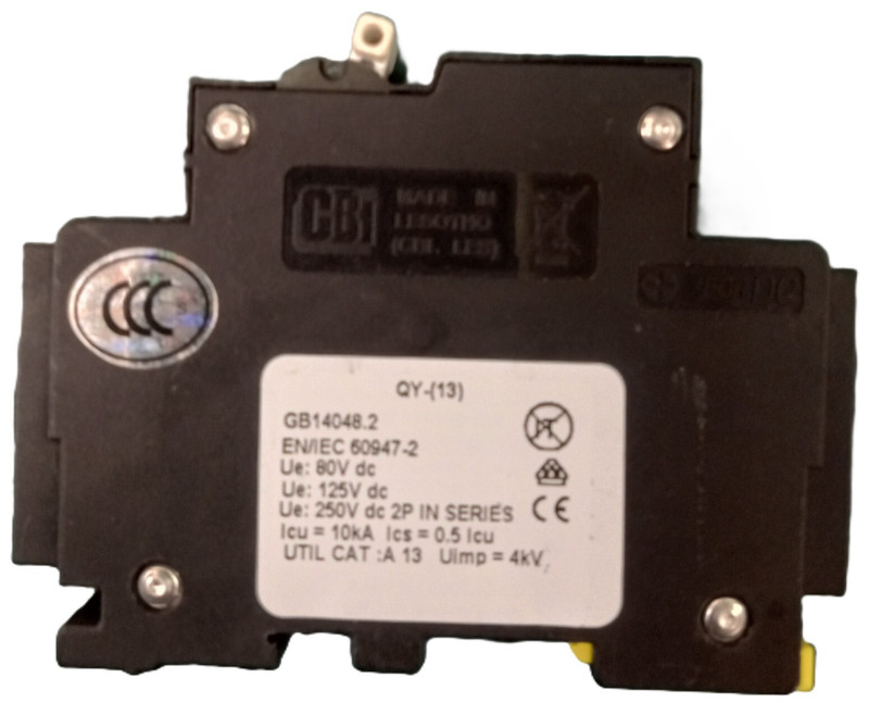 Lot of 11 CBi QY-1(13) Circuit Breakers 25A Curve DP-3815 U2 80V 10kA GB14048.2