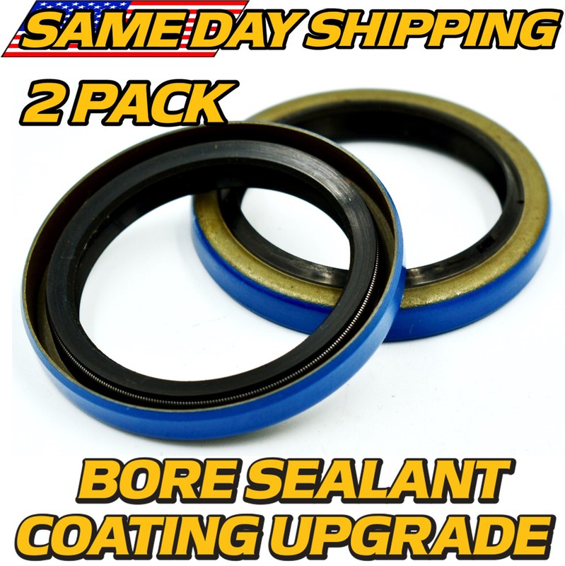 (2 Pk) Trailer Hub Grease Seal 15192TB (10-60) 1.50» ID x 1.987»OD 2000# Axles