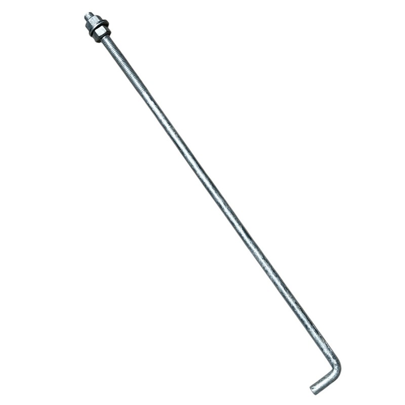 Sandbaggy 5/8″ x 24″ Threaded Concrete Anchor L-Bolts – Hot Dipped Galvanized