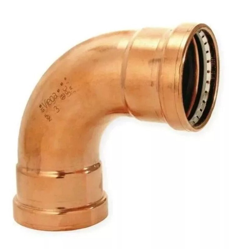 VIEGA 20633 Viega ProPress XL-C 90 elbow, 4″ x 4″
