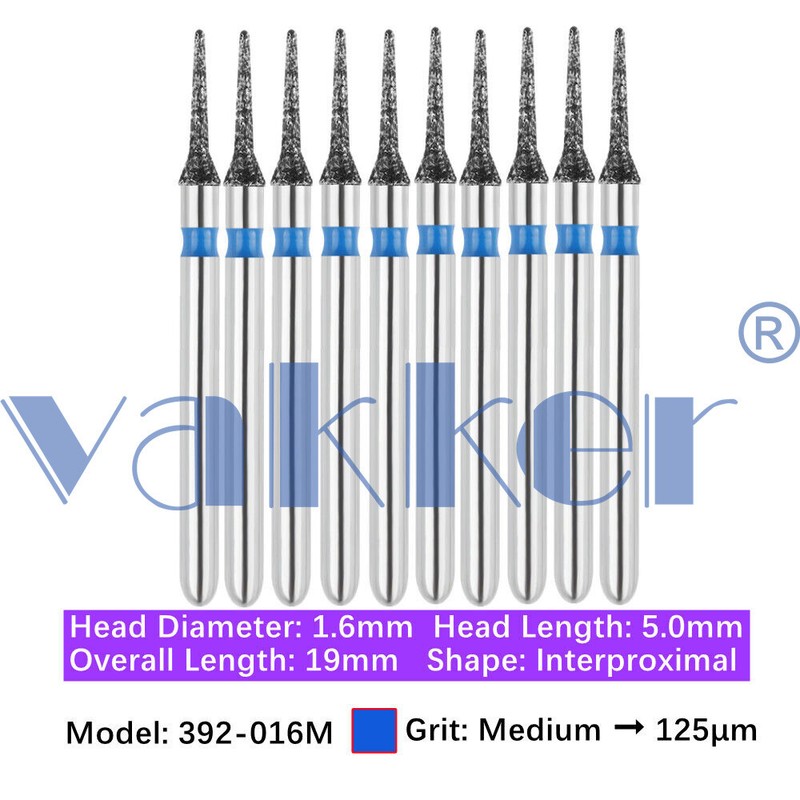 10 Burs Diamond Burs FG Interproximal Gross Reduction Super Fine Medium Coarse gallery