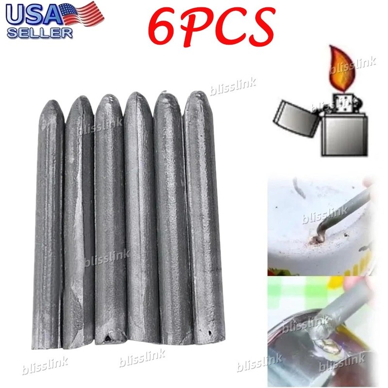 6 or 12 PACK Low Temperature Universal Welding Rod Sticks Metal Easy Melt New US
