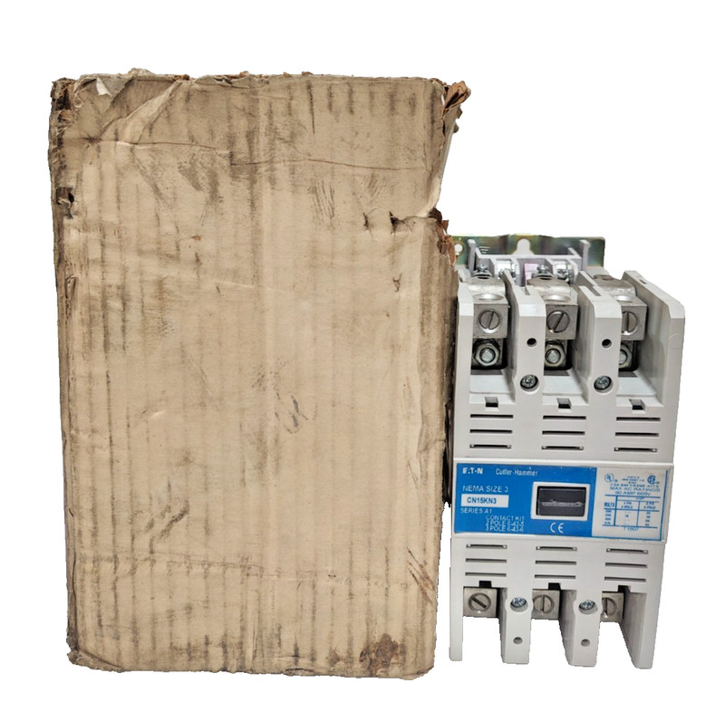 *NEW NO BOX* CUTLER HAMMER CN15KN3A NEMA SIZE 3 CONTACTOR 90A 3P 120V COIL