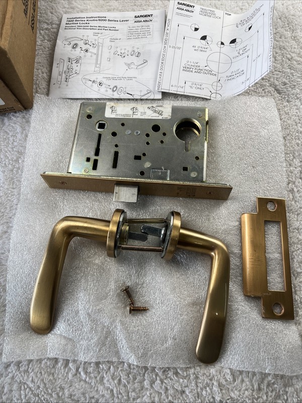 SARGENT ASSA ABLOY MORTISE BODY FOR PASSAGE/CLOSET ML2010 DS A 613 D134 Used