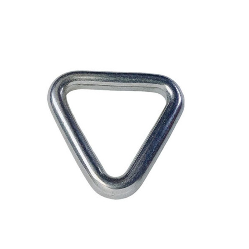 Marine Stainless Steel T316 3/16" x 1" Triangle Ring Formed Welded 500 Lbs WLL gallery