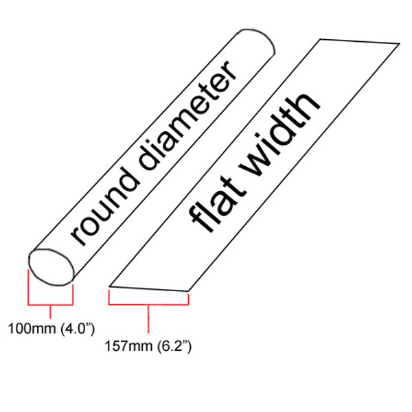 4" ID Yellow Heat Shrink Tube 2:1 ratio 4.0" wrap (8 inches) foot/ft/to 100mm gallery