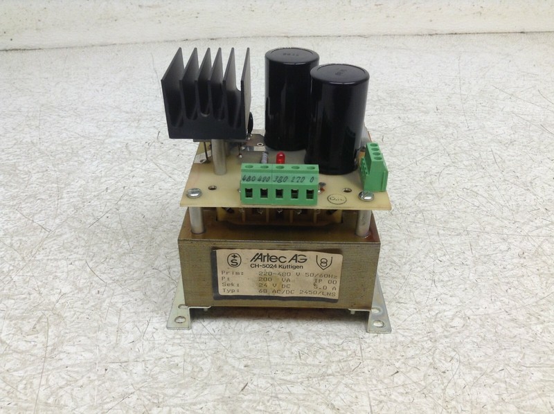 Artec AG 68 AC/DC 2450/LNS CH-5024 24 VDC 5 Amp Power Supply CH5024 (OK)