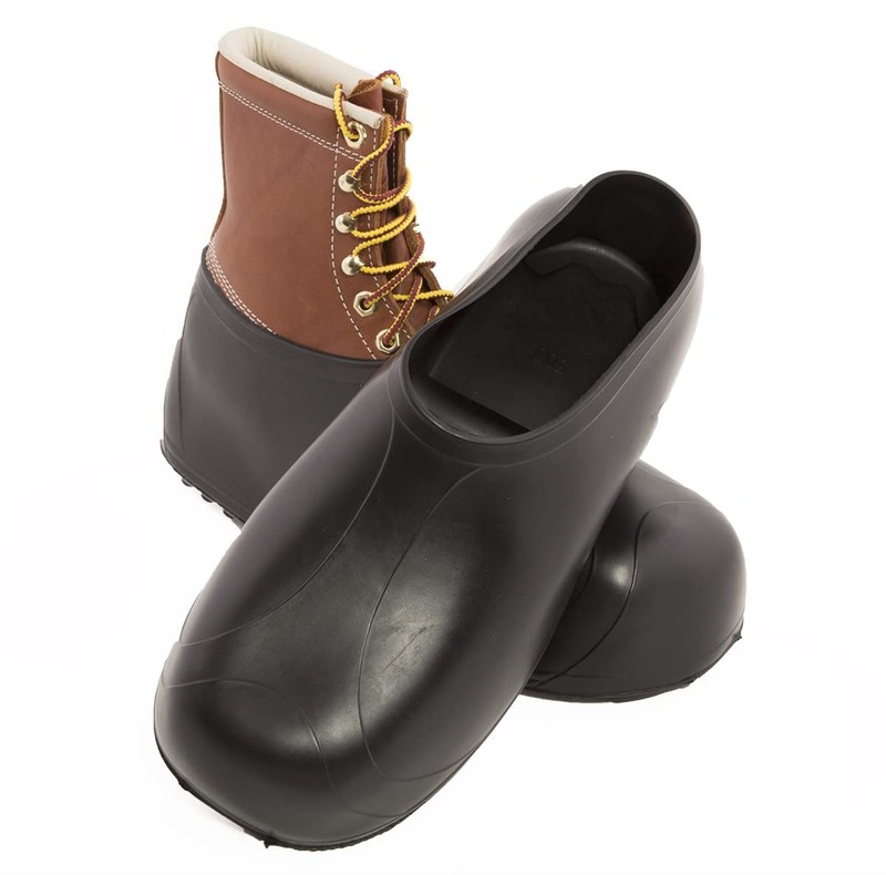 Extra-Large Black Rubber Overshoes for Work – Waterproof Durable Protection