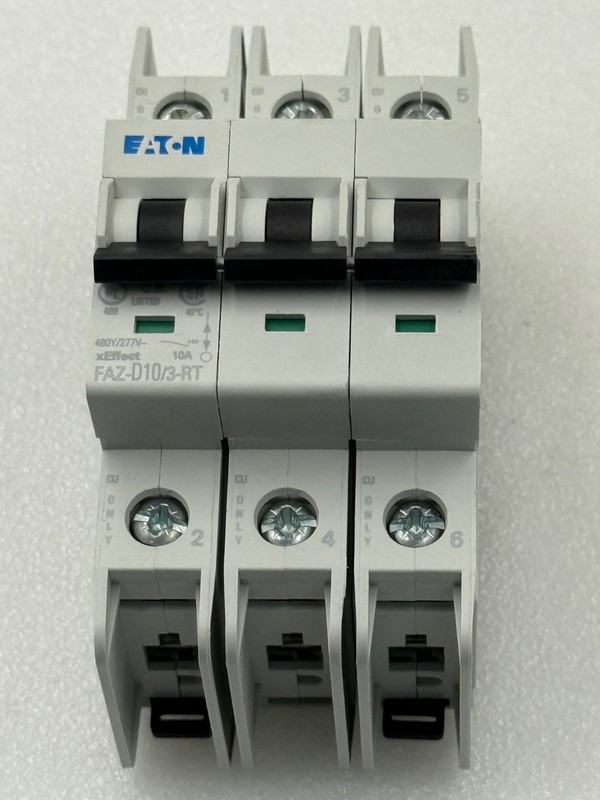 Eaton FAZ-D10/3-RT Moeller Series 3 Phase Circuit Breaker New in Box Surplus gallery