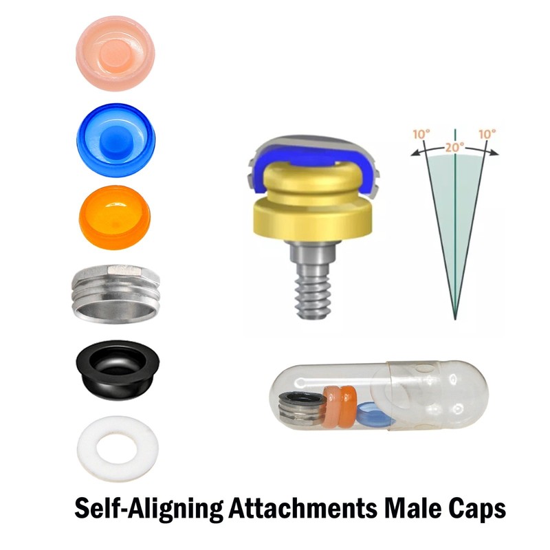 US Overdenture Retention Male Processing Cap For Locator Abutment System Inserts