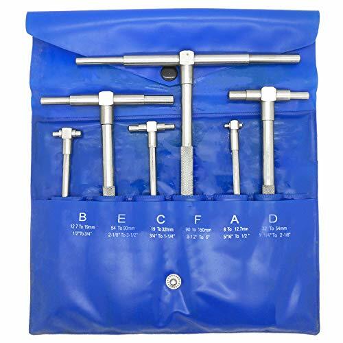 HFS(R) 6 Pc Precision Telescoping Gage Set 5/16″ – 6″ Range T-Bore Hole Gauges