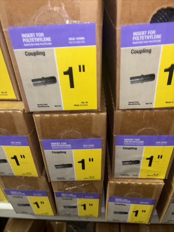 Poly Inserts | Coupling | 1” | Qty. 50 | One Box